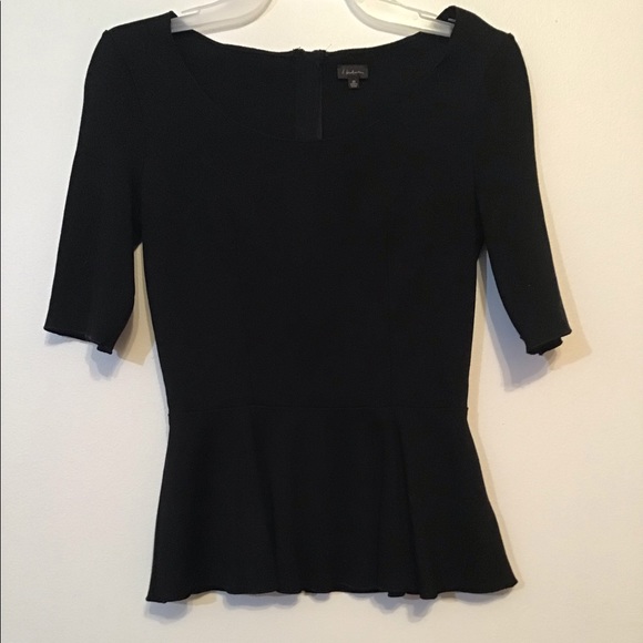 NWOT Aritzia t. Babaton Black Peplum Top - Picture 3 of 5